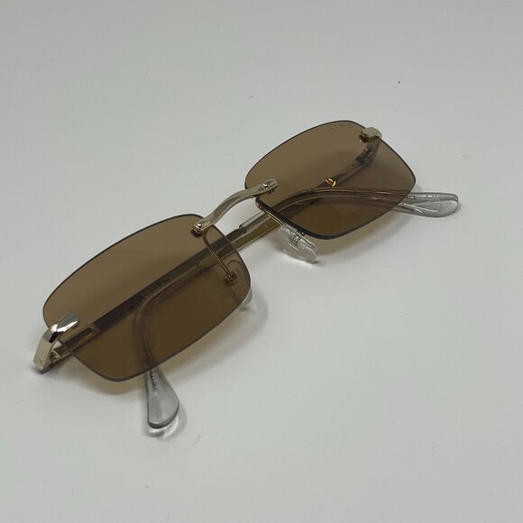 (NWT) Aire | Ursa Sunglasses in Bright Gold & Tan Tint - Picture 7 of 7